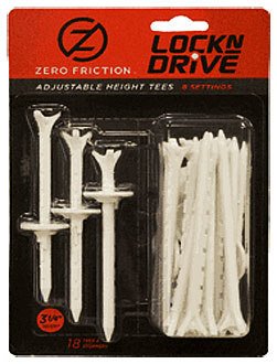 Zero Friction Lock N Drive Tees 3 1/4