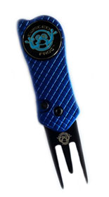 Metallic Blue Twisted Frog Divot Tool